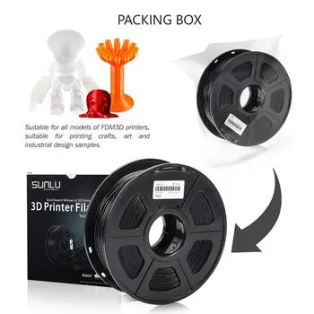Enotepad PETG Filament 1KG 1.75 MM High Strength 320M Long Filament Imprimante 3D Black Wire For Printer From Overseas Warehouse