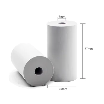 Etmakit 3 rolki druk termiczny papier, 57 x 30 mm Bill wpływy papieru akcesoria do Paperang NK-Shopping