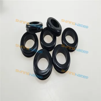 Europejski styl średnica zewnętrzna 3 mm-12 mm czarny kauczuk naturalny tulei pierścień ochronne tuleje tuleja gumowa