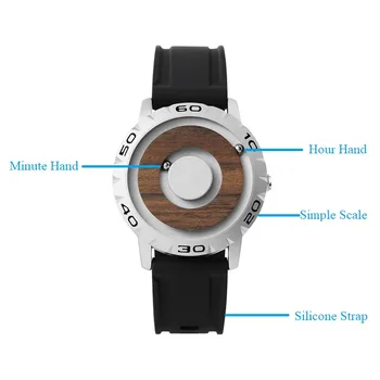 EUTOUR magnetyczne męski zegarek wodoodporny pasek silikonowy do zegarka 20 mm sportowe męskie zegarki Dropship męski zegarek Relogio Masculino