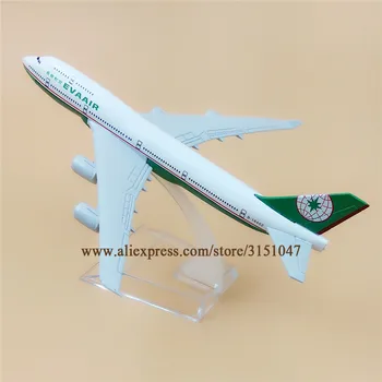 EVA Air Airlines B747 Boeing 747-400 model samolotu stop metalu model samolotu do odlewania pod ciśnieniem samolot 16 cm prezent