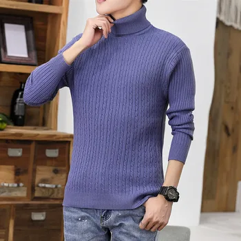 Fa6602A 2019 nowa jesień zima moda męska casual, ciepły, dobry, ciepły sweter z dzianiny golf