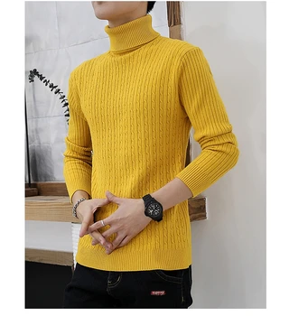 Fa6602A 2019 nowa jesień zima moda męska casual, ciepły, dobry, ciepły sweter z dzianiny golf