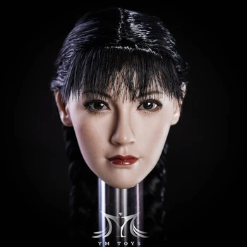 Fang 1/6 Mai Shiranui Head Asia Girl Head Carved Female Head Carving Beauty Head Sculpt for 12