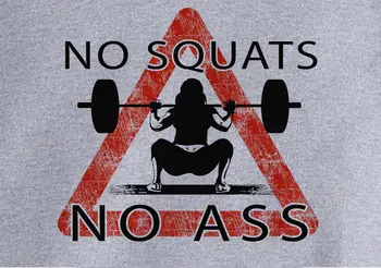 Fashion No Squats No Powerlifting Workout Ladies Training T-Shirt Ideal Gift Tee Shirt