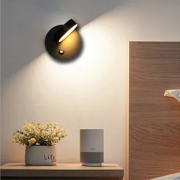 Feimeifeiyou szafka naścienna lampa kinkiet Oprawa do oświetlenia wewnętrznego regulowany ścienny kinkiet obrotowy przez cały światło
