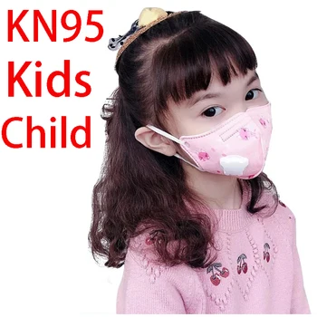 FFP2 KN95 5 warstw Kids Mascarillas maska do twarzy dla dzieci 3-12 zaworowy filtr maski ochronne KN95 dla dzieci maski, osłony