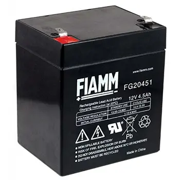 FIAMM FG20451 akumulator 12V 4.5 Ah akumulator instrukcja AGM dla UPS, SAI, awaryjnych wyświetleń, sprzętu medycznego, rowery elektryczne, rowery