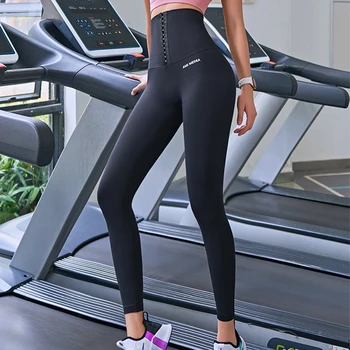 Fitness gęste sportowe spodnie dla kobiet odchudzanie talii trenera jogging legginsy kontrola majtki spodnie jogi