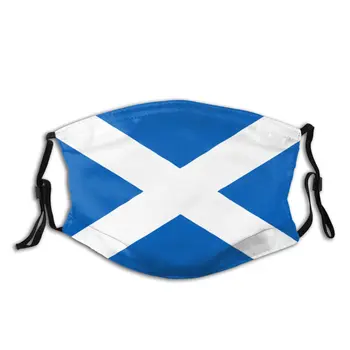 Flaga Szkocji jednorazowa maska na twarz do ust przeciwpyłowa osłona maski muflowy Maska z filtrem
