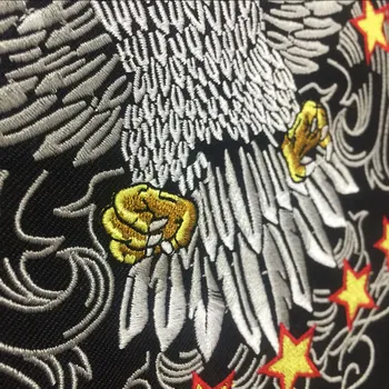 Flaga USA Orzeł żelazo na patchu haftowane aplikacja do szycia etykieta punk rowerzysta łaty odzież naklejki akcesoria do ubrań ikona