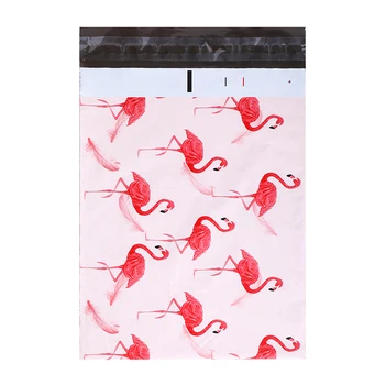 Flamingo Poly Mailer samoprzylepne koperty, torby Kurier prezent torba plastikowe skrzynki zabawki, pudełka, opakowania drukowane torba konfiguracja logo
