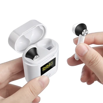 FLUXMOB D019 MINI TWS słuchawki Bezprzewodowe HIFI stereo słuchawki Bluetooth 5.0 słuchawki sportowe, słuchawki dla wszystkich smartfonów śmieszne prezenty