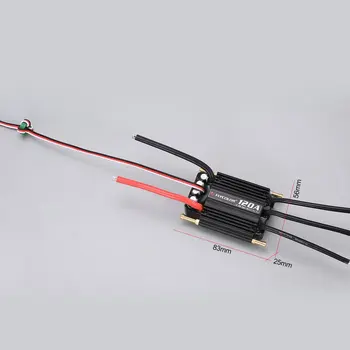Flycolor 70A 50A 90A 120A 150A bezszczotkowy ESC Speed Control Support 2-6S Lipo BEC 5.5 V/5A dla RC Boat F21267/71