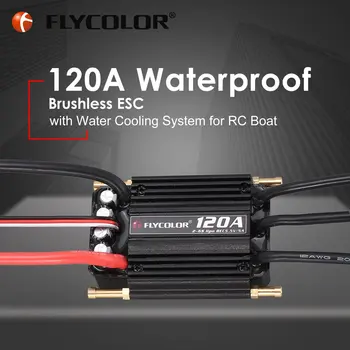 Flycolor 70A 50A 90A 120A 150A bezszczotkowy ESC Speed Control Support 2-6S Lipo BEC 5.5 V/5A dla RC Boat F21267/71