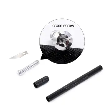 FOSHIO 2szt rozbiorowy nóż+10szt ostrza Vinyl motoryzacja owinąć folia węglowa naklejka okna narzędzia tnące skalpel DIY Art Cutter Knife