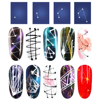 Francheska 6colors/set Spider Nail Gel Line For Nails Art UV Colors Painting Gel Nail Polish Gel Emalia Web Stickers Gel TSLM1