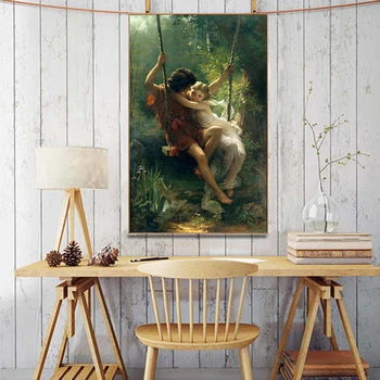 Francja artysta Pierre Auguste kot wiosenne plakaty druk na płótnie uchwyt sztuka płótnie słynny obraz do wystroju salonu