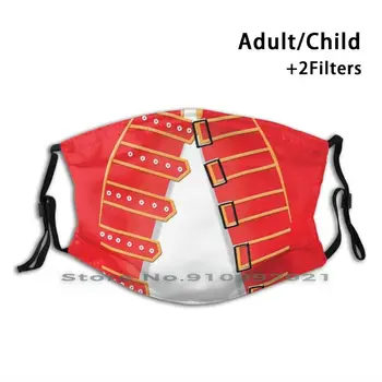 Freddie Red Jacket Cosplay Zmywalny Wielokrotnego Użytku Modny Usta Maska Do Twarzy Z Filtrem Dla Dzieci I Dorosłych Freddie Queen Band Jacket