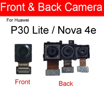 Front Facing & Back moduł tylnej kamery Huawei P30 Lite / Nova 4E Main Small Camera Flex Cale części zamienne