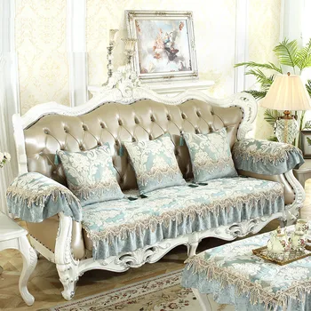 Fyjafon szenilowe sofa pokrywa wysokiej jakości Aniti-slip sofa pokrywa podłokietnik indywidualny wymiar Europa sofa ręcznik 18 cm krawędź