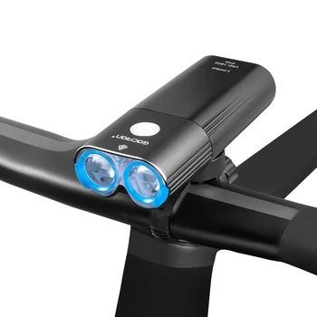 GACIRON 1800 lumenów rowerowa lampa rowerowa reflektor 6700 mah Power Bank USB Akumulator wodoodporny przednie światło rowerowe akcesoria