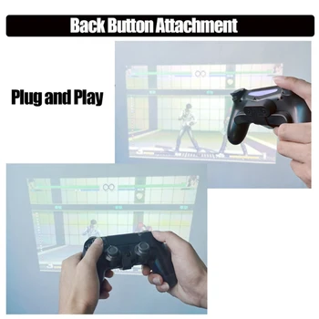 Gamepad Back Button Clip Extender Joystick Turbo Key Adapter For PS4 Controller,Extended Rear Controller For PS4 Handle
