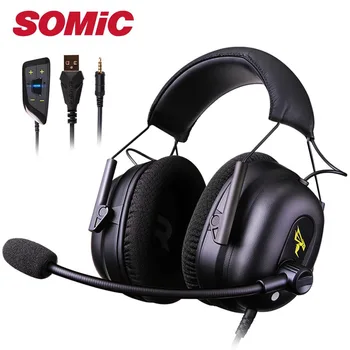 Gamingowe słuchawki zestaw słuchawkowy słuchawki 3,5 mm USB z mikrofonem mikrofon KOMPUTERZE telefon komputer PS4 Xbox gamer oryginalny marka Somic G936N