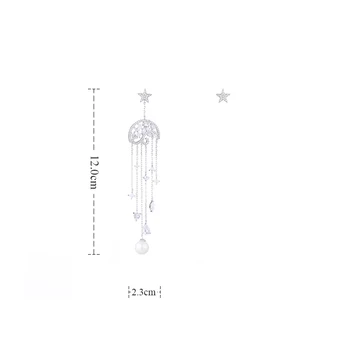 GAOLA nowy projekt wielokolorowa cyrkonia długie wiszące kolczyki dla kobiet GLE7616Y
