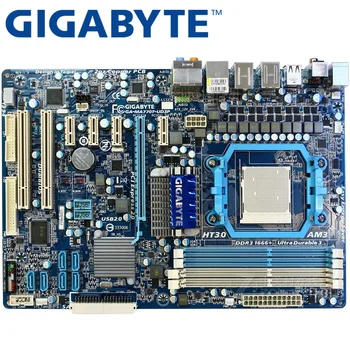 GIGABYTE Original GA-MA770T-UD3P stołowa, płyta 770 Socket AM3 DDR3 16G dla Phenom II, Athlon II ATX używany MA770T-UD3P