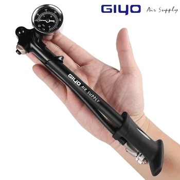 GIYO Pump 300psi High-pressure Bike Air Shock Pump For Fork&Rear Suspension Cycling Bicycle Pump Mountain Bike Pump With Gauge