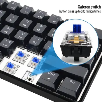 GK61 Swap 60% RGB Keyboard Customized Kit PCB Mounting Plate Case Gamer Mechanical Feeling Keyboard Gaming Keyboard RGB