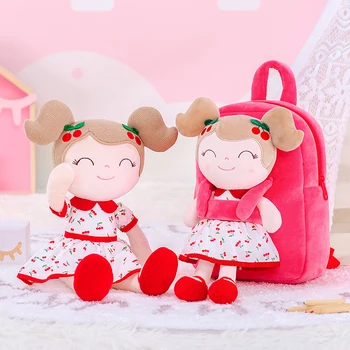 Gloveleya pluszowy plecak dziewczyny plecak cherry girl lalka plecak Qute torba dla dzieci prezent dla dziewczyny prezent