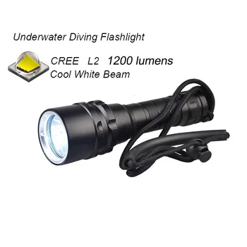 GM Diving Flashlight 1000 lumenów CREE LED UV Torch reflektor podwodny głębokości 100 m latarka UV