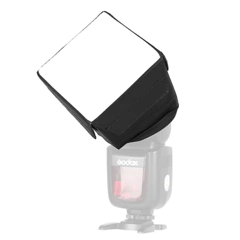 Godox 10x10 cm uniwersalny składany mini-dyfuzor lampy błyskowej softbox do Godox Canon Nikon Flash