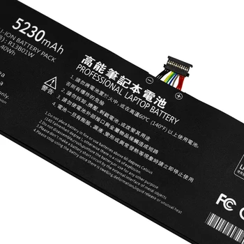 Golooloo 5230mAh 7.6 V New R13B01W R13B02W Laptop Battery For Xiaomi Mi Air 13.3
