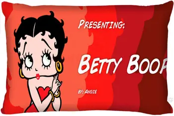 Gorąca sprzedaż poszewka prostokątna 45x35 (jedna strona) wykonane na zamówienie wygodne poszewka Betty Boop na zamek Just Cover