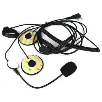 Gorące 2 pin palec NIM kask zestaw słuchawkowy mikrofon do Walkie Talkie dla Kenwood Baofeng Retevis WOUXUN TYT Radio C2160A