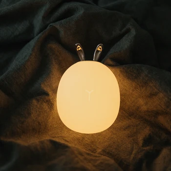 Gorący led Łoś Królik jeleń lampka USB Akumulator kreskówka zwierząt Ściemniania Silikonowa lampa dla dziecka Dzieci nocne sen