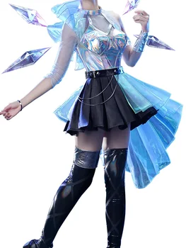 Gra LOL KDA Seraphine ALL OUT Idol SJ Suit Dress Cosplay Costume Halloween Party Outfit For Girls Women New 2020