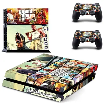 Grand Theft Auto V GTA 5 PS4 Skin naklejki Sticker Pokrywa dla PlayStation 4 PS4 konsoli i kontrolera skórki naklejki winylu