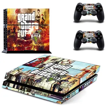 Grand Theft Auto V GTA 5 PS4 Skin naklejki Sticker Pokrywa dla PlayStation 4 PS4 konsoli i kontrolera skórki naklejki winylu
