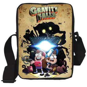 Gravity Falls Torba Chłopcy Dziewczyny W Mini Torba Mabel Диппер Dziecięce Torby Szkolne Anime Bao Bao Dzieci Torba Na Ramię