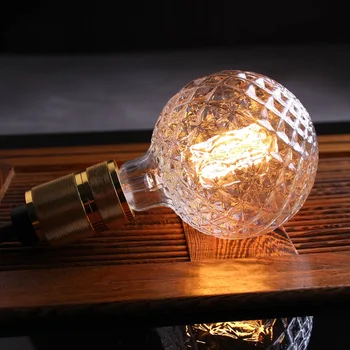 Grensk Led Bulb Long E27 Filament Led G95 Dimmable Led Edison Ra90 4W 2200K Pineapple Decorative Bar Household indoor Light Lamp