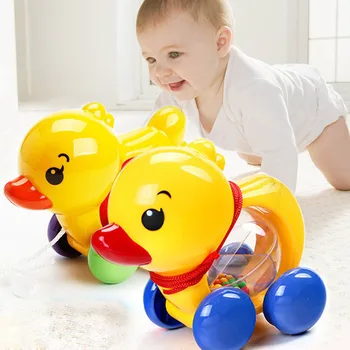 Grzechotki dla dzieci ciągnąć linę kaczka zwierzęta ręcznego dzwonka drżenie dzwon samochód grzechotki zabawki muzyka dzwonek dla dzieci