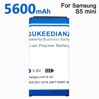 GUKEEDIANZI 5600mAh EB-BG800BBE wymiana baterii dla Samsung GALAXY S5 mini S5mini G870 G870W G870A SM-G800F SM-G800H Bateria