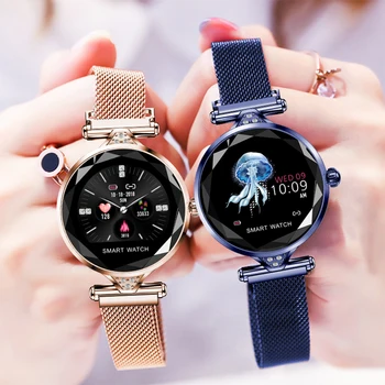 H1 Smart Watch Lady Fashion Heart Rate Monitor Smartwatch Dziewczyny birthday Gift Fitness dla IOS Android
