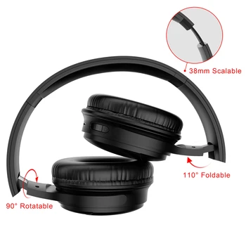 H1 słuchawki Bluetooth bezprzewodowy zestaw słuchawkowy stereo Over-ear redukcja Szumów Słuchawki do gier zestaw słuchawkowy z mikrofonem obsługa karty TF