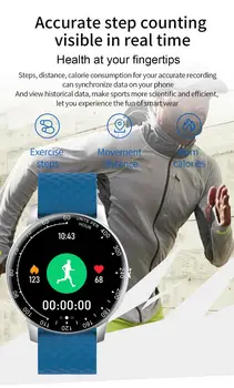 H30 Inteligentne Zegarki z systemem Android Watch For Man fitness Tracker bransoletka Smartwatch 2020 ciśnienie krwi IP67 wodoszczelne zegarki sportowe