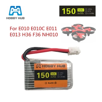 H36 3.7 v 150mah 30C LIPO akumulator do Eachine E010 E010C E011 E013 F36 NH010 RC Quadcopter części zamienne 3.7 v bateria 100szt